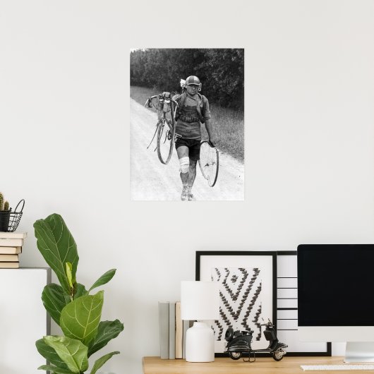 Giusto Cerutti Tour de France 1928 After the Wreck Poster (Thuiskantoor)