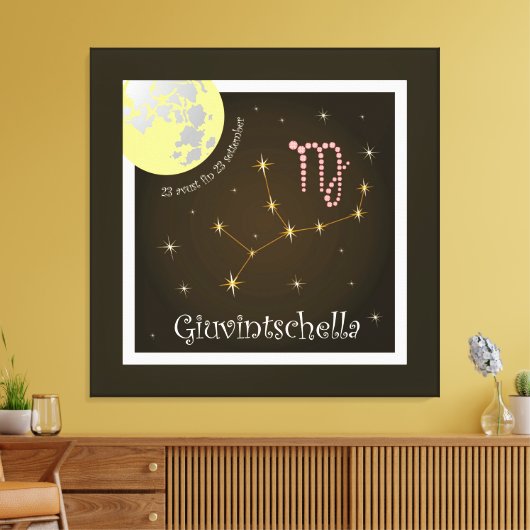 Giuvintschella 23 avust fin 23 settember Leinwand Canvas Afdruk (Insitu (Woonkamer))