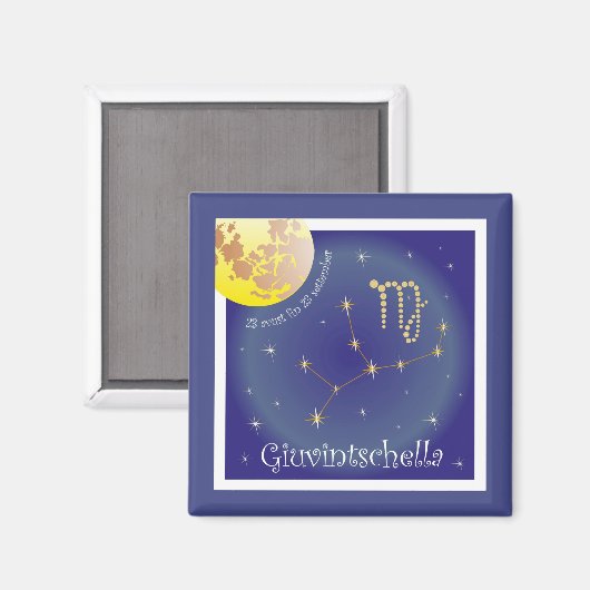 Giuvintschella 23 avust fin 23 settember Magnet (Voorkant / Achterkant)