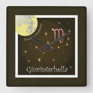 Giuvintschella 23 avust fin 23 settember Uhr Vierkante Klok