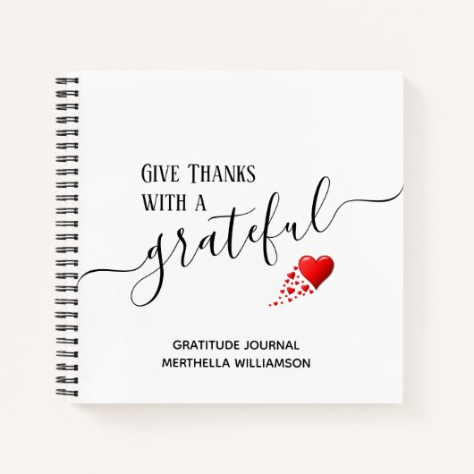 GIVE BEDANKT Christelijk Gratitude Journal Notitieboek (Voorkant)