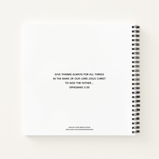 GIVE BEDANKT Christelijk Gratitude Journal Notitieboek (Achterkant)
