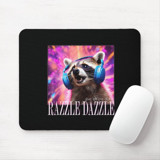 Give Em The Old Razzles Dazzles Retro Y2k 90s Meme Muismat (Met muis)