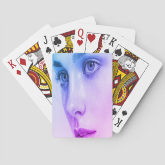 Give Her a Gift of Her Photo on a Pack of  Pokerkaarten
