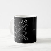 Give Her The Stix Drummer Mug 11 oz Koffiemok (Voorkant links)