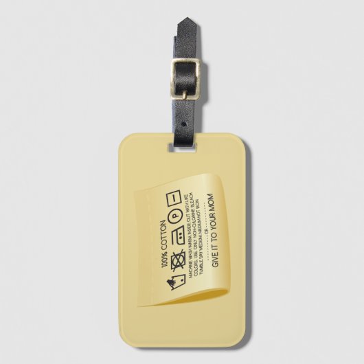 Give it to your mom 1 bagagelabel (Voorkant (verticaal))