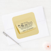 Give it to your mom 1 vierkante sticker (Envelop)