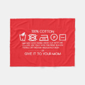 Give it to your mom 4 fleece deken (Voorkant (Horizontaal))