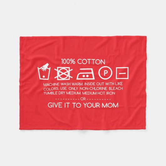 Give it to your mom 4 fleece deken (Voorkant (Horizontaal))