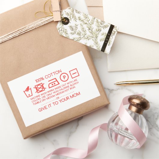 Give it to your mom 4 rechthoekige sticker (Geschenken)