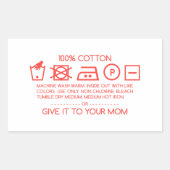 Give it to your mom 4 rechthoekige sticker (Voorkant)