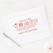 Give it to your mom 4 rechthoekige sticker (Envelop)