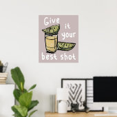 Give it your best shot poster (Thuiskantoor)