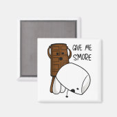 Give Me S’more Chocolate Adult Joke Funny Quote  Magneet (Voorkant / Achterkant)