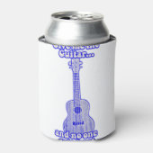 Give me the guitar and no one gets hurt.retro blue blikjeskoeler (Blikje Voorkant)