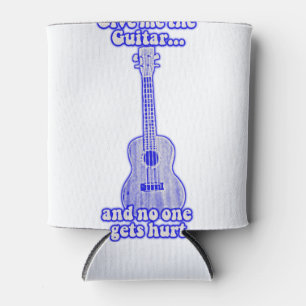 Give me the guitar and no one gets hurt.retro blue blikjeskoeler