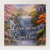 Give More. Expect Less Inspirational Christian Legpuzzel (Verticaal)