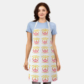 'Give Peace a Chance' Apron Schort (Gedragen)