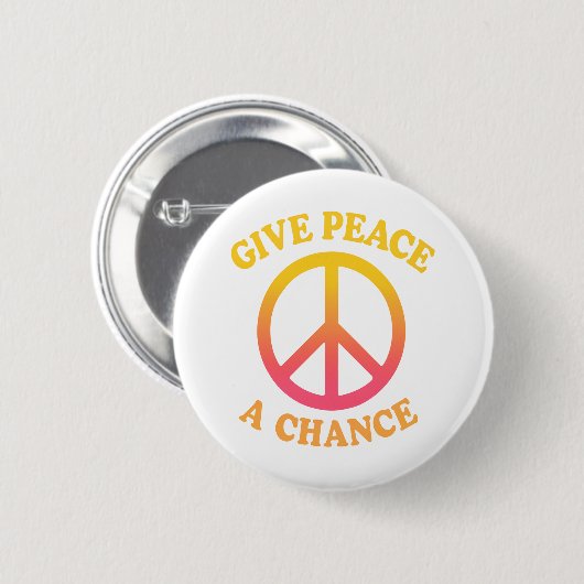 'Give Peace a Chance' Button (Voorkant /achterkant)