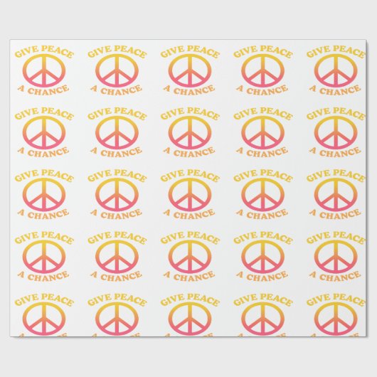 'Give Peace a Chance' Inpakpapier (Vlak)