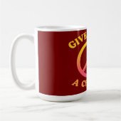 'Give Peace a Chance' Mug Koffiemok (Links)