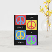 Give Peace a Chance Pop Card Kaart (Gele Bloem)