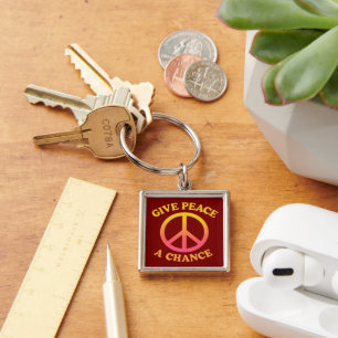 'Give Peace a Chance'-sleutelhanger Sleutelhanger