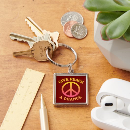 'Give Peace a Chance'-sleutelhanger Sleutelhanger (Bureau)