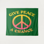 'Give Peace a Chance' Tapestry Wandkleed (Voorkant (horizontaal))