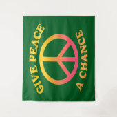 'Give Peace a Chance' Tapestry Wandkleed (Voorkant)