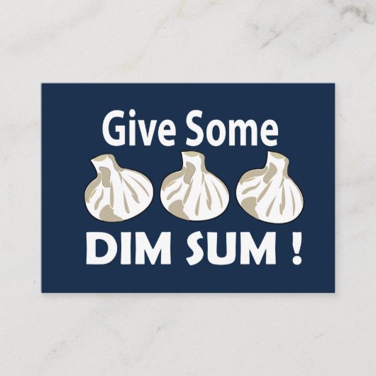 Give Some Dim Sum Restaurant Visitekaartje (Voorkant)