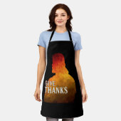 GIVE THANKS APRON SCHORT (Gedragen)