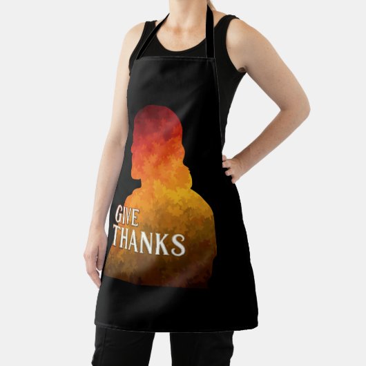 GIVE THANKS APRON SCHORT (Insitu)