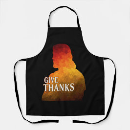 GIVE THANKS APRON SCHORT