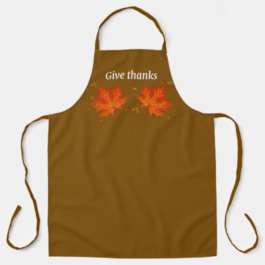 Give Thanks Autumn Apron Schort (Voorkant)