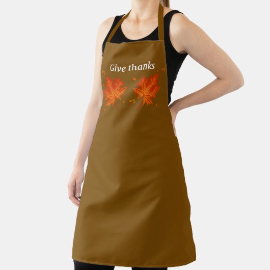 Give Thanks Autumn Apron Schort (Insitu)