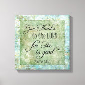 Give Thanks Bible Verse Canvas Afdruk (Voorkant)