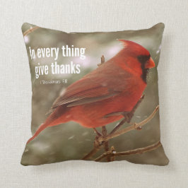 Give Thanks Bible Verse Kussen