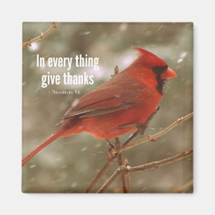 Give Thanks Bible Verse Magneet