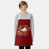 'Give Thanks, Choose Peace' All-Over Print Apron Schort (Gedragen)