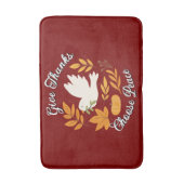 'Give Thanks, Choose Peace' Bath Mat (Voorkant Verticaal)