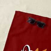 'Give Thanks, Choose Peace' Beach Towel Strandlaken (In situ)