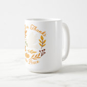 'Give Thanks, Choose Peace' Mug Koffiemok (Voorkant rechts)