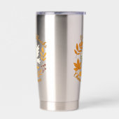 'Give Thanks, Choose Peace' Water Bottle Geïsoleerde Drinkbeker (Links)