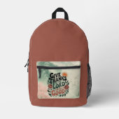 Give Thanks - Christian Backpack Bedrukte Rugzak (Voorkant)