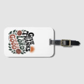 Give Thanks - Christian Bagagelabel (Voorkant (horizontaal))