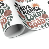 Give Thanks - Christian Cadeaupapier (Rol Hoek)
