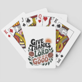 Give Thanks - Christian Pokerkaarten