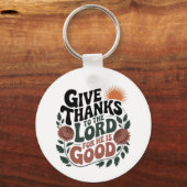 Give Thanks - Christian Sleutelhanger (Voorkant)