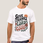 Give Thanks - Christian T-shirt (Voorkant)